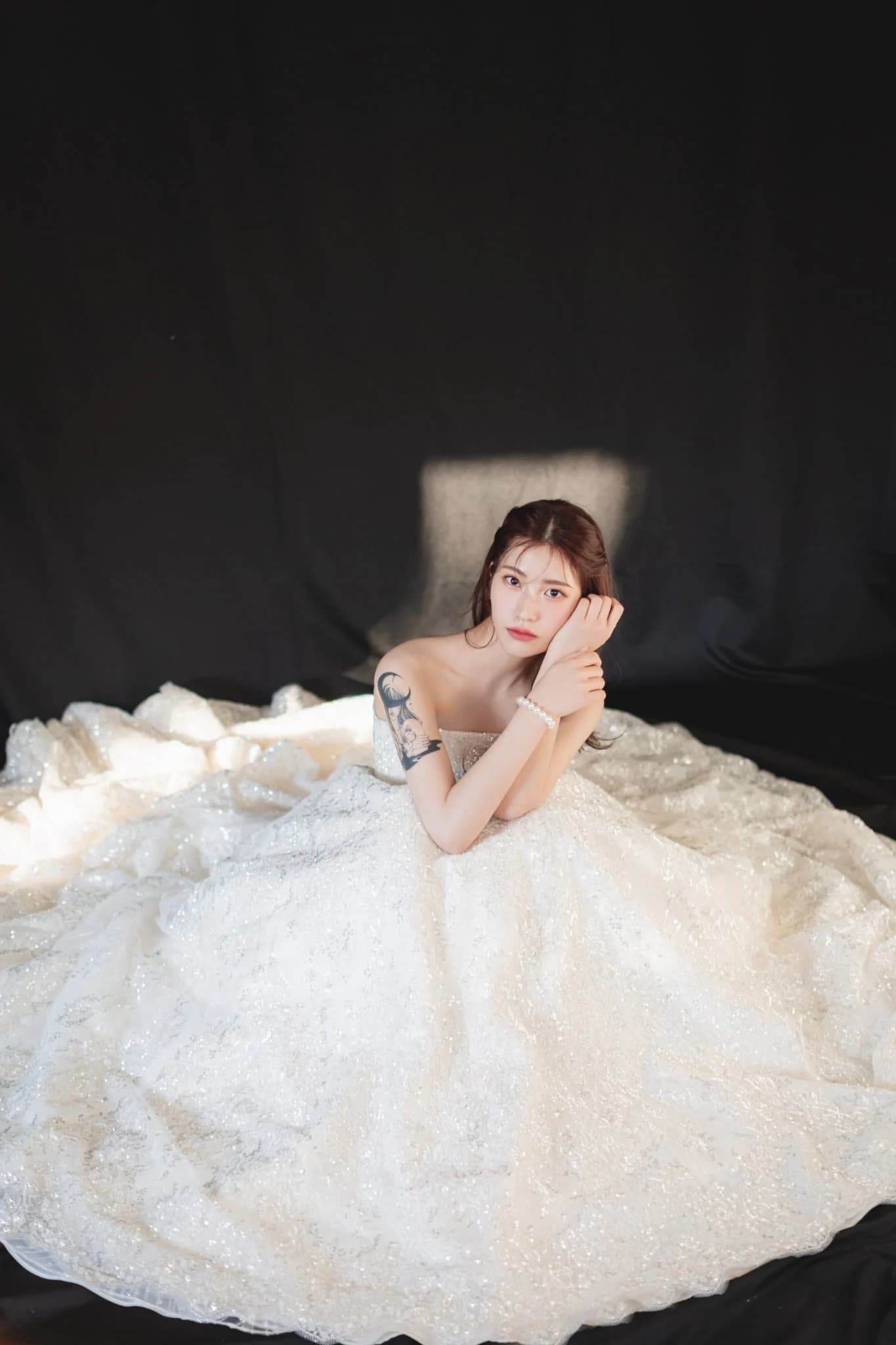 BEGINNING Bridal Portrait 01/04 — Bridal Portrait · Sheer, Clear-Looking Skin · Makeup with a Natural Lit-from-Within Glow