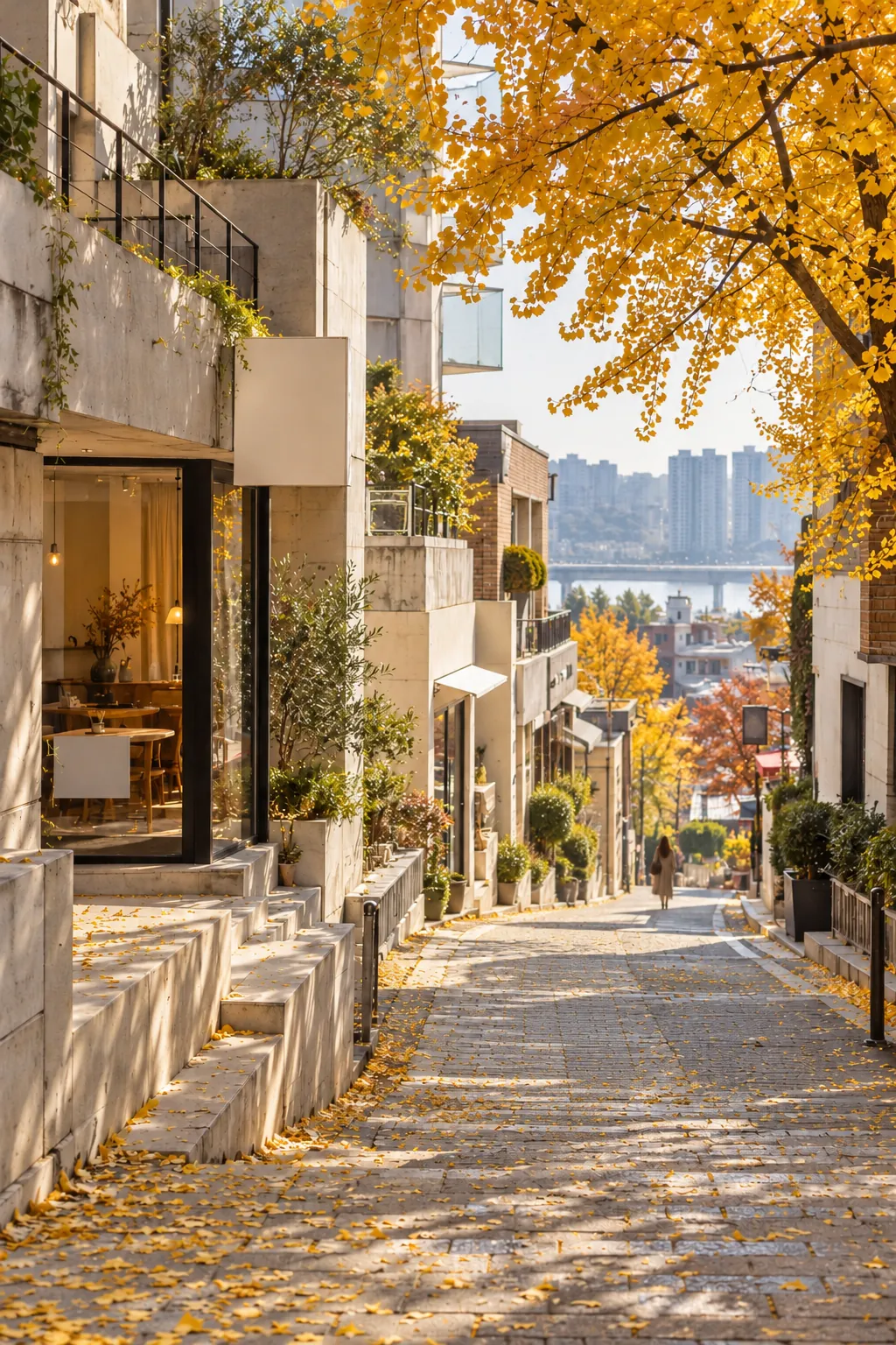 A sloped Hannam street